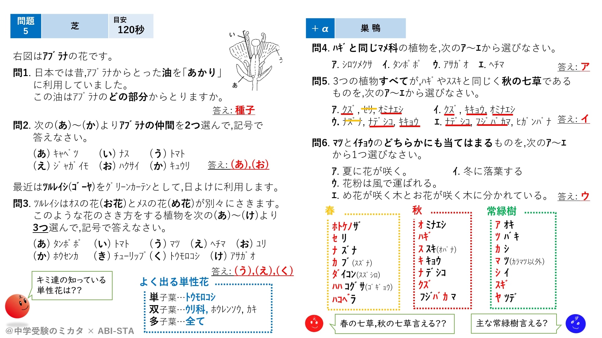 入試に出る光合成実験の定番を3つ紹介