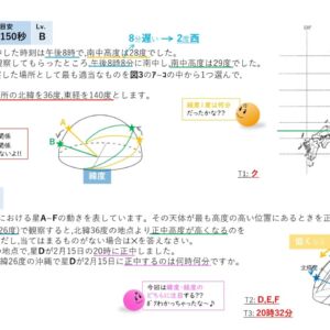 星 〜正中高度・正中時刻 編